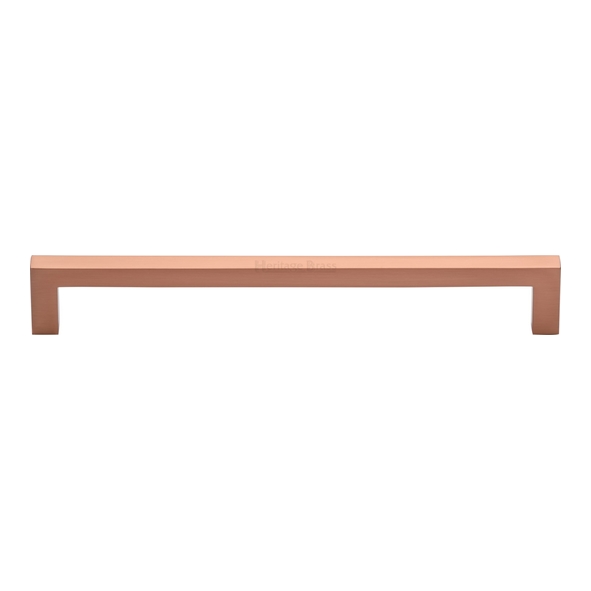 C0339 192-SRG • 192 x 202 x 30mm • Satin Rose Gold • Heritage Brass City Cabinet Pull Handle